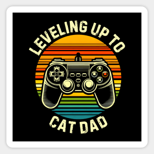 Leveling Up to Cat Dad Magnet